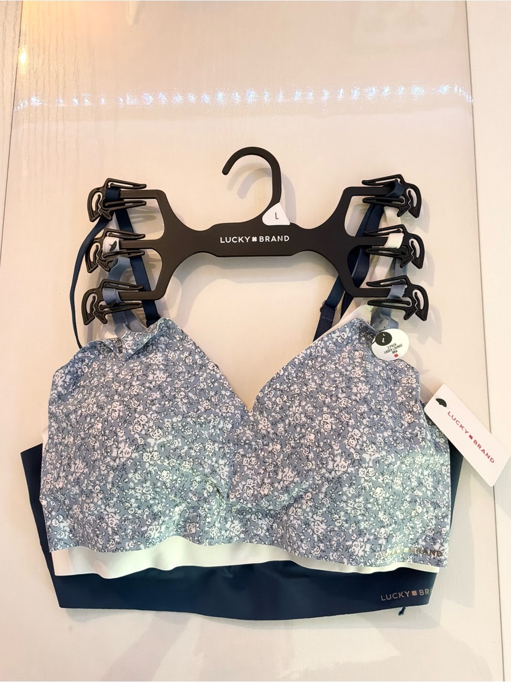 🌙✨🆕🏷️ Lucky Brand 3-Pack Laser Lounge Bras Size L